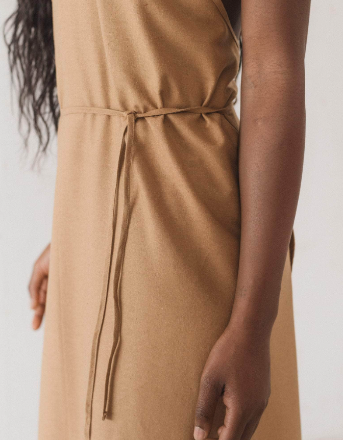 Apron Dress - Wild Silk - Bath Brown