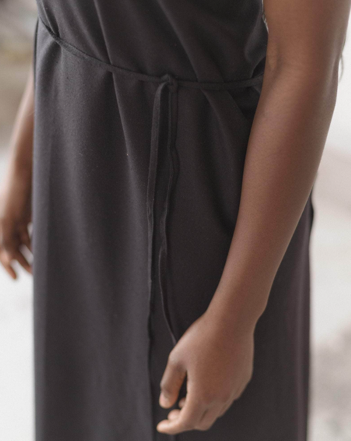 Apron Dress - Wild Silk - Black