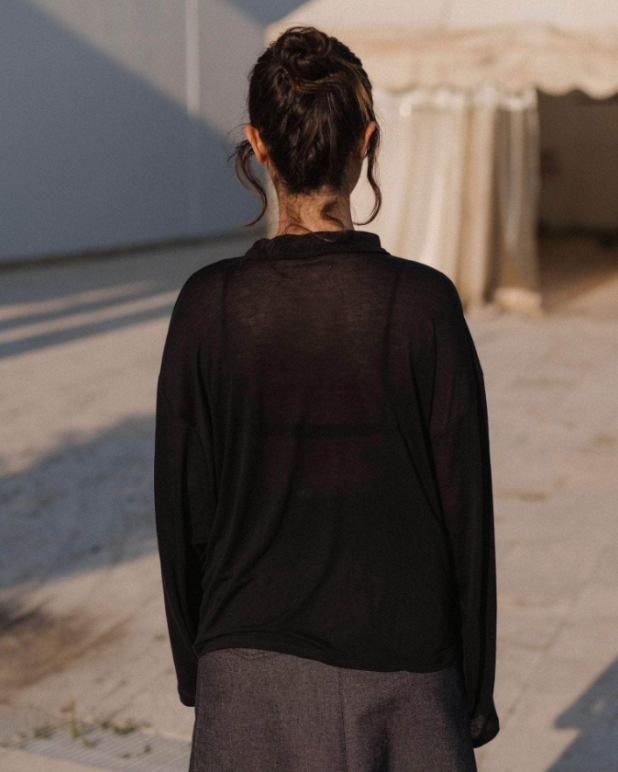 Seal Polo - Bamboo Lyocell - Black