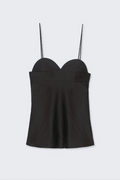 Heart-shaped top - Black