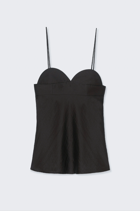 Heart-shaped top - Black