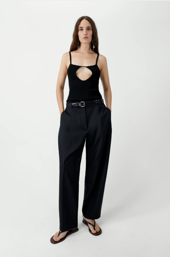 Cut-out top - Black
