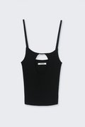 Cut-out top - Black