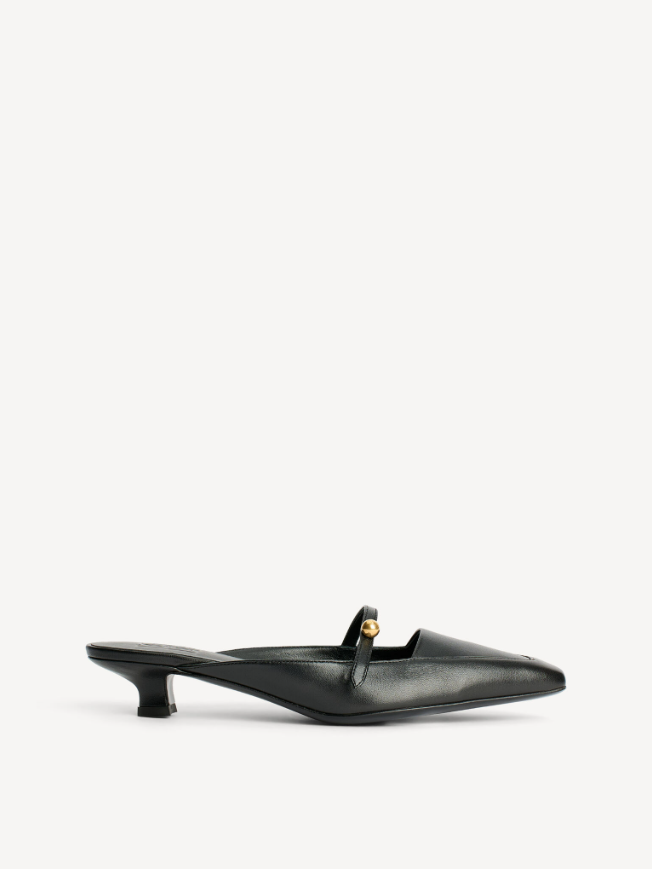 Micha leather sandals - Black