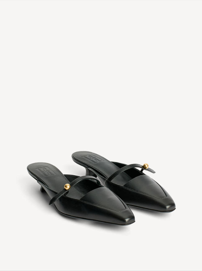 Micha leather sandals - Black