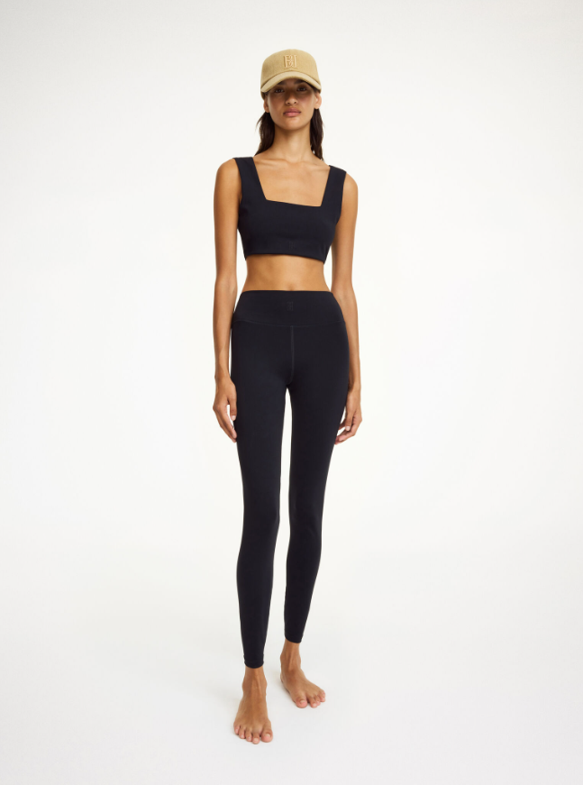 Polene athletic leggings - Monogram Black & Grey
