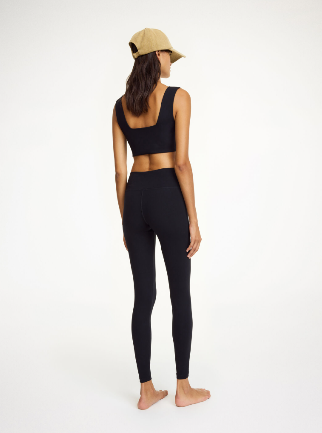 Polene athletic leggings - Monogram Black & Grey