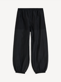 Lumas silk organza trousers - Black