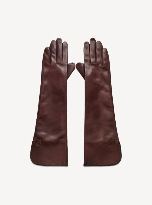 Gemi leather gloves - Warm Brown