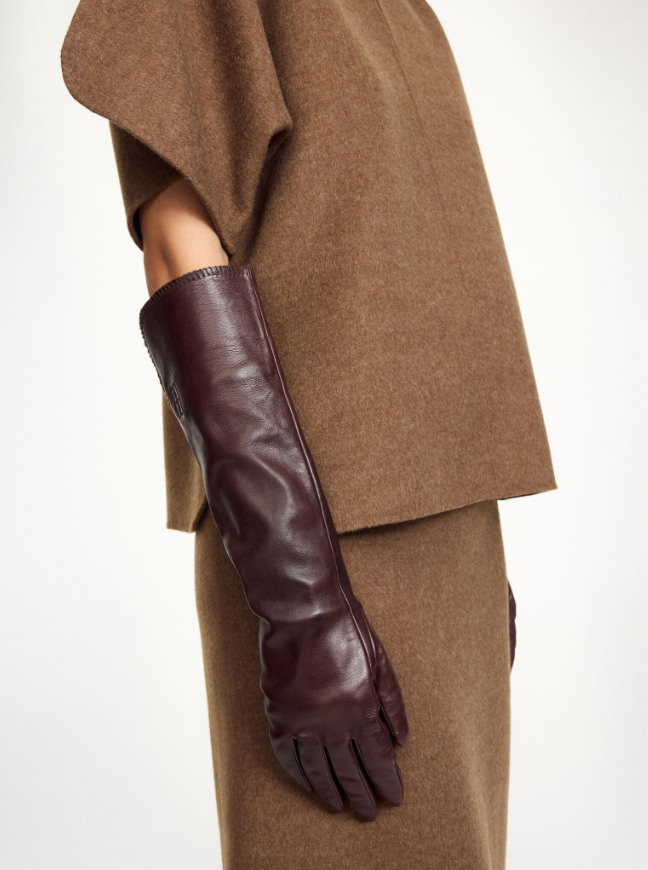 Gemi leather gloves - Warm Brown