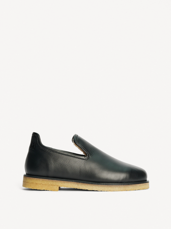 Romine leather slippers - Black