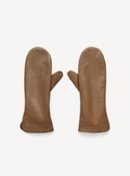 Ginnyl leather mittens - Shitake