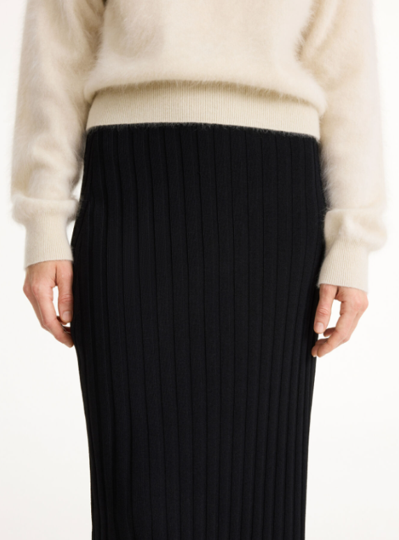 Fiemme midi skirt - black