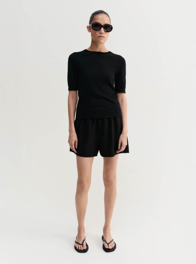 Bim Crepe Shorts - black