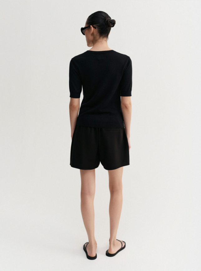 Bim Crepe Shorts - black
