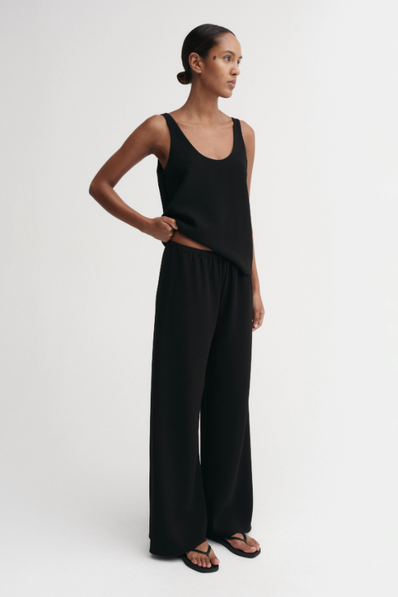 Bea Crepe Pants - black