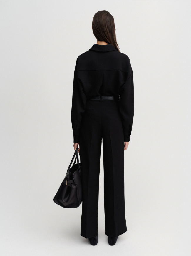 Finn Crepe Shirt - black