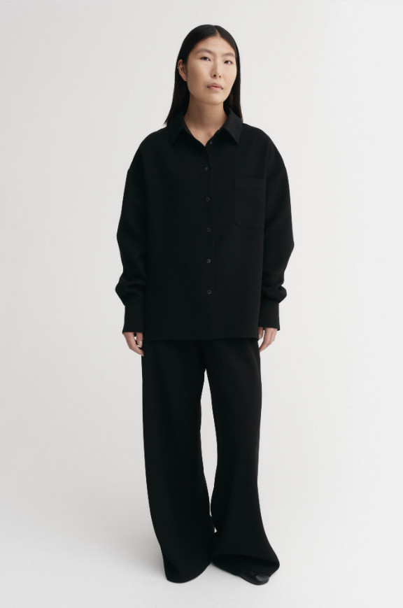 Finn Crepe Shirt - black