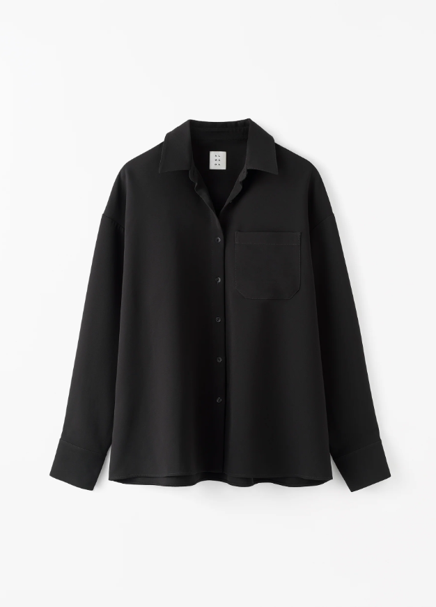 Finn Crepe Shirt - black