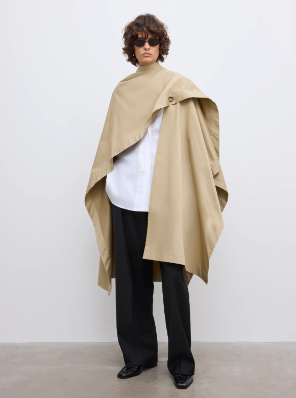 Trench cape - Khaki Beige