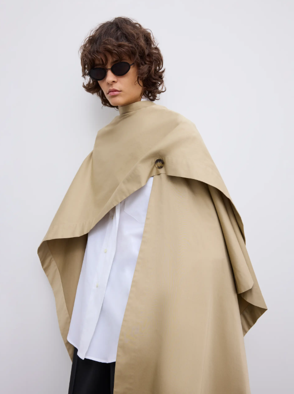 Trench cape - Khaki Beige