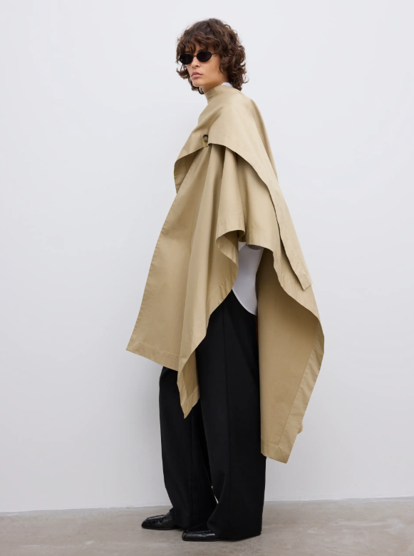 Trench cape - Khaki Beige