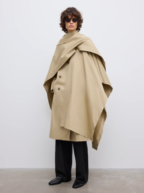 Trench cape - Khaki Beige
