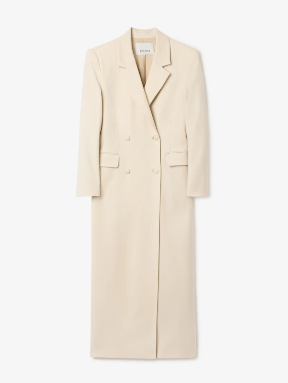 Long tailored blazer - Sand Beige