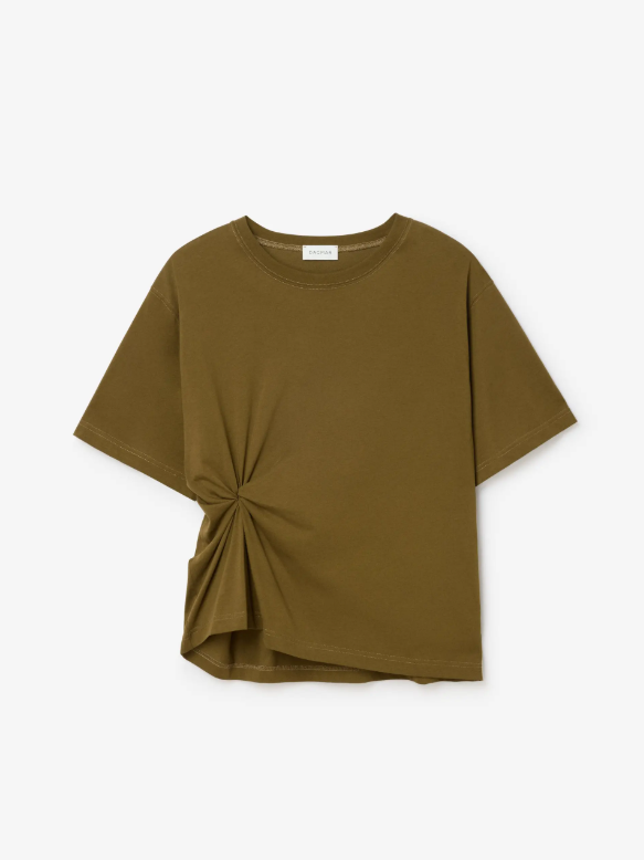 Knot t-shirt - Dark Olive Green