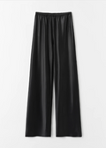 Bias Satin Pants - black
