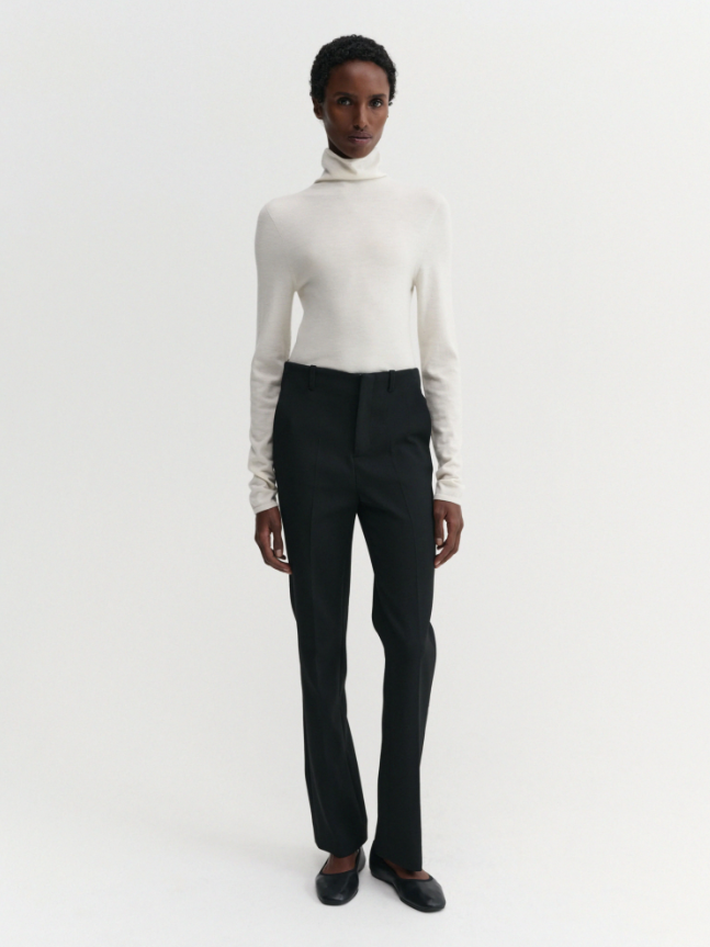 Farra Turtleneck Top - cream