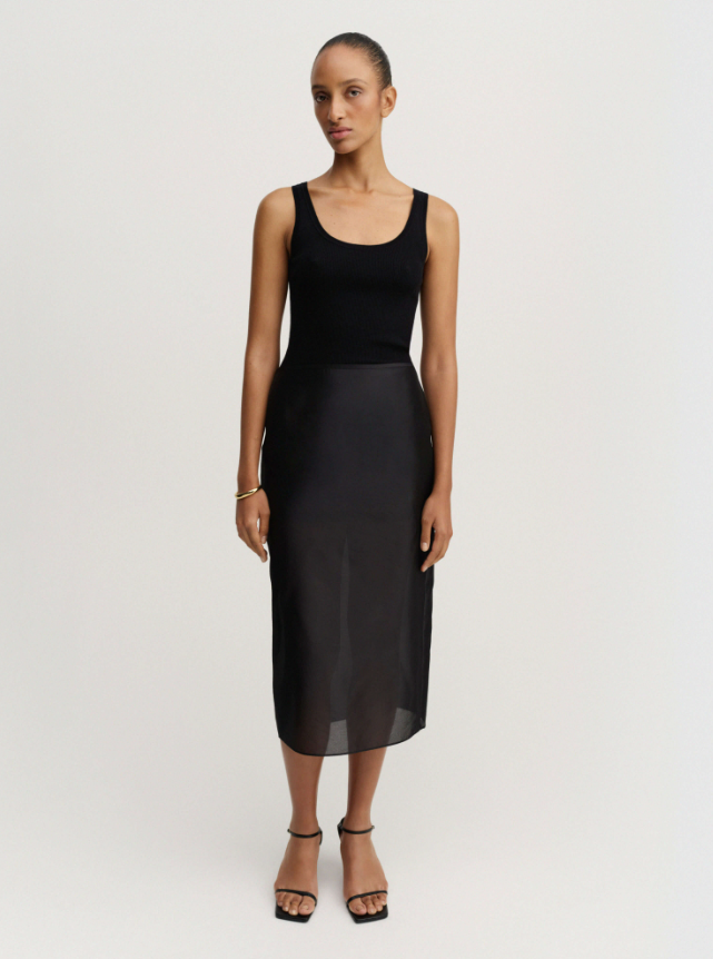 Kiana Organza Skirt - black