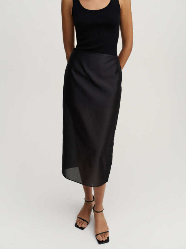 Kiana Organza Skirt - black