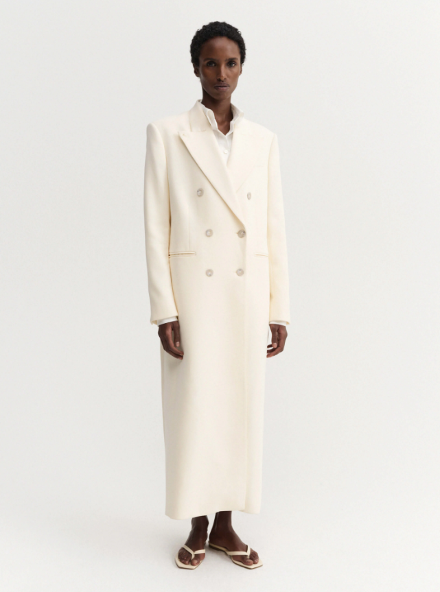 Margot Long Tailored Blazer - vanilla