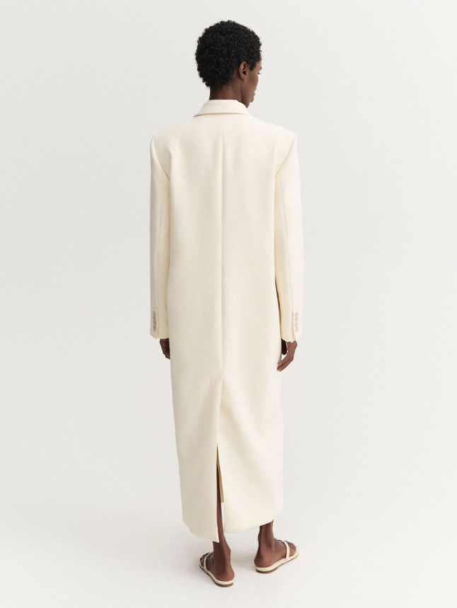 Margot Long Tailored Blazer - vanilla