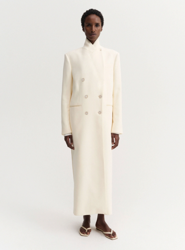 Margot Long Tailored Blazer - vanilla