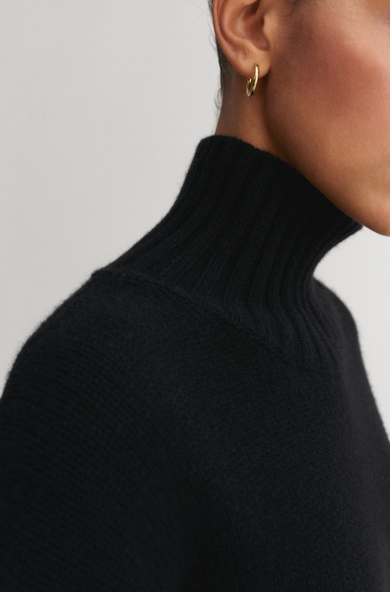 Nola Turtleneck Sweater - black