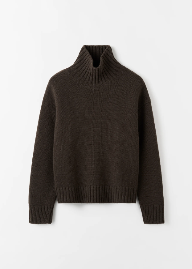 Nola Turtleneck Sweater - chocolate