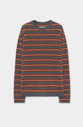 organic cotton striped long sleeve tee