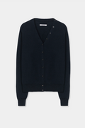 Merino wool button cardigan - Navy