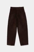 Corduroy baggy pants - Brown