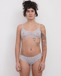 Musial Bra - Organic Cotton Lace - dona blue
