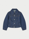 Villies organic cotton jacket - Dark Blue Rinsed