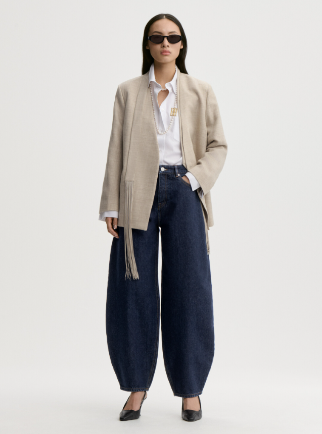 Dallas organic cotton jeans - Dark Blue Rinsed