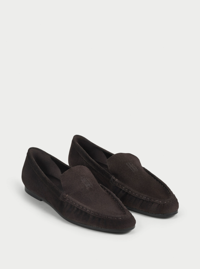 ELISA Suede Loafers - Desert Palm