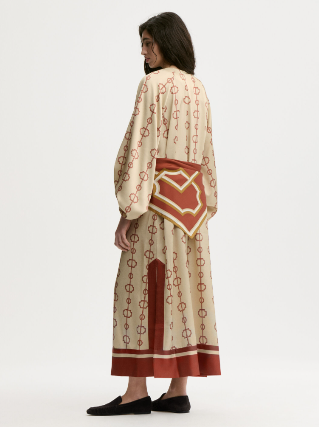 Semira maxi dress - Parisian Scarf Print