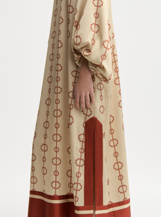 Semira maxi dress - Parisian Scarf Print