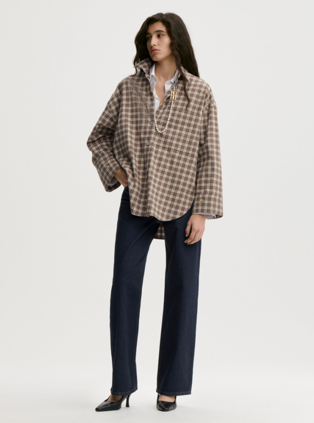 Derris Flannel organic cotton shirt - Fosil