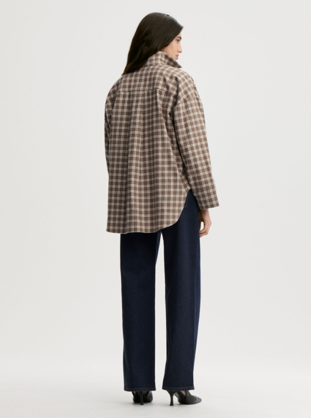 Derris Flannel organic cotton shirt - Fosil
