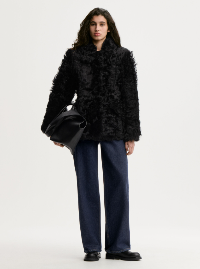 Adeline shearling jacket - Black